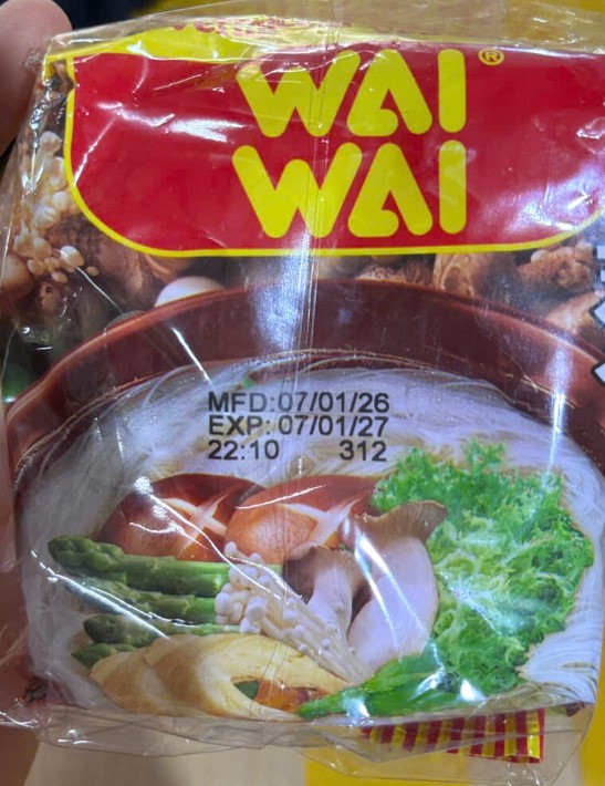 Thùng bún khô Wai Wai 30 gói (60g )